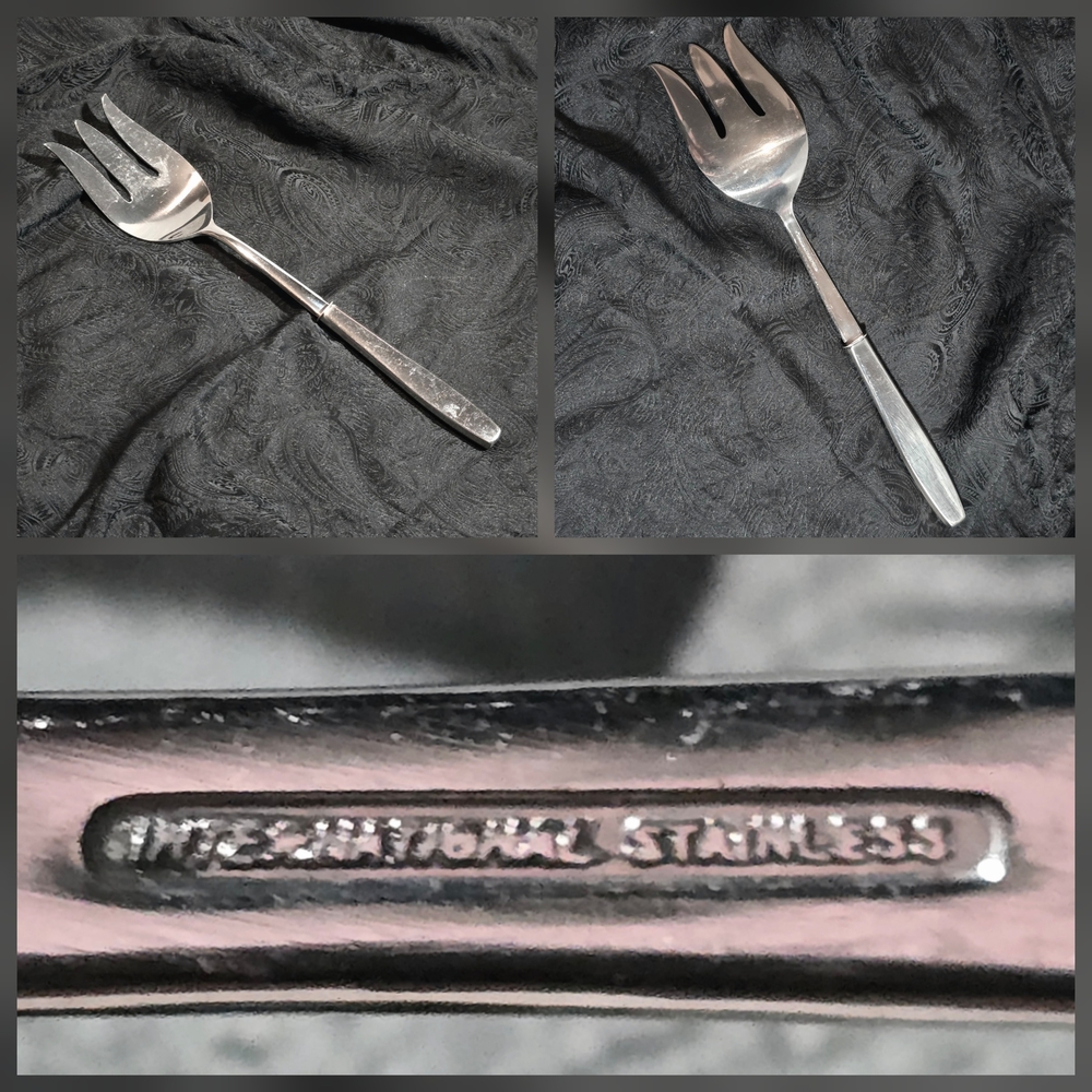 Vintage International Stainless Serving Fork 11” MCM Minimalist Scandinavian